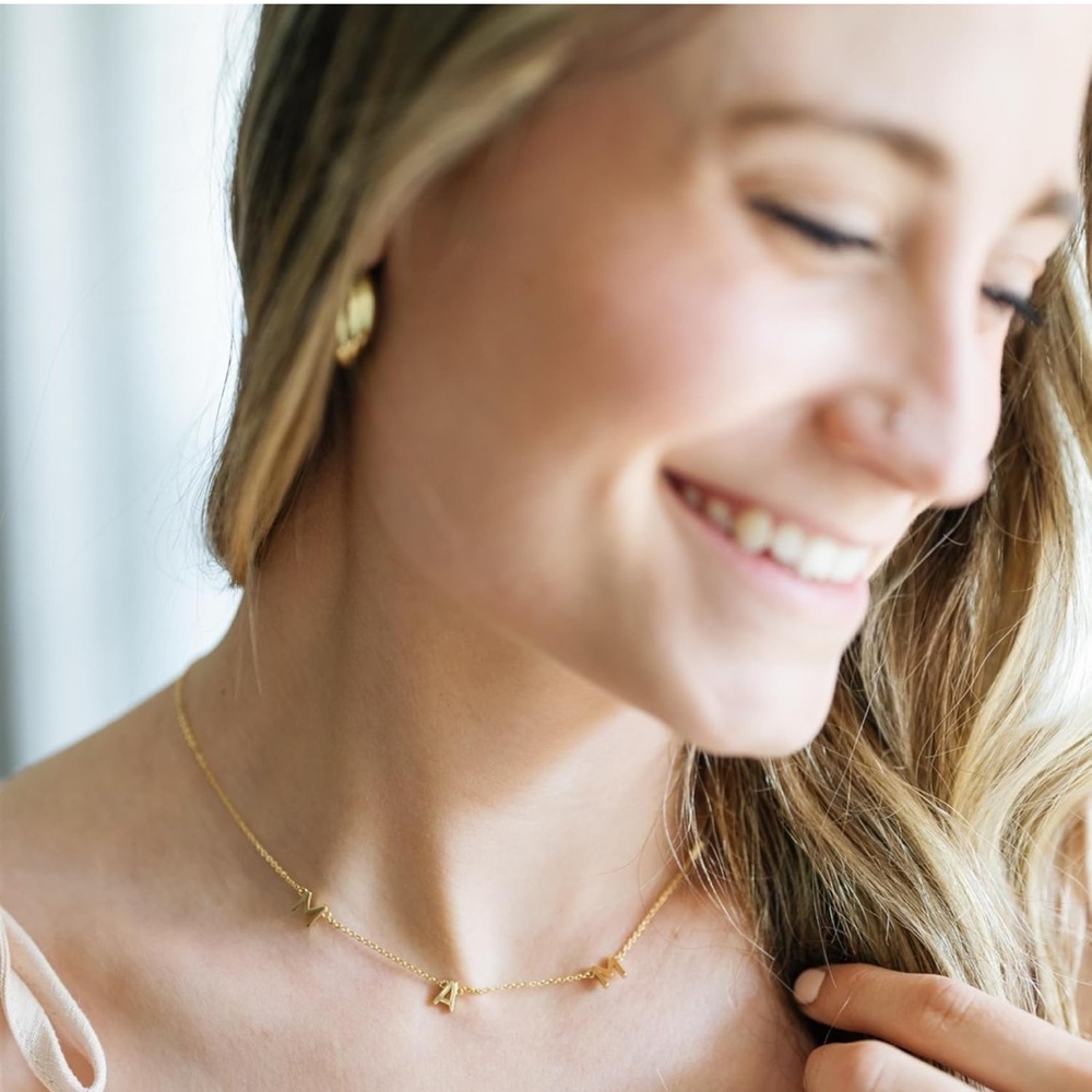 Gold Plated Mama Necklace Pendants Gifts for Her New
